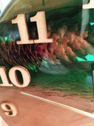 Zegar ścienny z żywicy. Prezent na święta