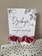 Podziękowanie podziękowania wieczór panieński frotka scrunchie gumka włosów