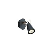 Kinkiet, lampa ścienna kolor czarny + miedziany Saso Brilliant GU10 7W