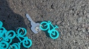 Bicycle keychain Bianchi Celeste/Brelok rowerowy,