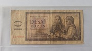 BANKNOT CZECHOSŁOWACJA 10 KORON 1960 R.