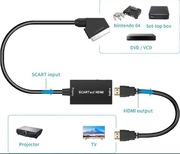 Konwerter adapter wideo SCART na HDMI HD
