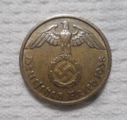 Niemcy III Rzesza 10 fenigów reichspfennig 1938 J WiH Miasto Hamburg KM# 92