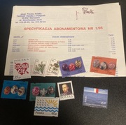 Znaczki abonamentowe 1995