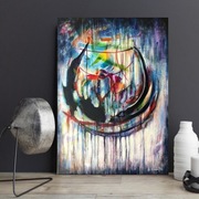 Obraz abstrakcyjny A. Kumoń 100×70 cm