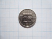 Holandia moneta 25 centów 1988 nikiel