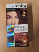 farba wiśniowa venita venitaplex do koloryzacji włosów kolor 5.66 cherry