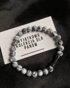 Bransoletka męska z agatem