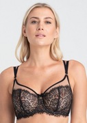 Biustonosz miękki Samanta Lara A143 90D, koronka, podwójne ramiączka