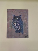 " Fioletowy Ptak" obraz