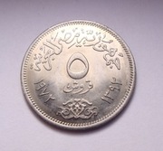 Egipt 5 piastres 1972 PIĘKNA!