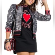 Kurtka bomber bluza love moschino 38/10 italy 42