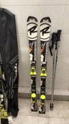 Narty rossignol world cup SL Pro 125cm RX01 + wiązania + kijki + pokrowiec