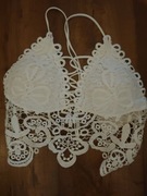 BIAŁY Koronkowy TOP
