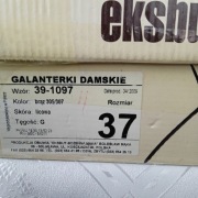 Nowe eleganckie letnie pantofle Eksbut skóra licowa r 37 