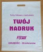 Reklamówki Torby Foliowe z nadrukiem 40x50 500 szt
