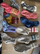 Skarpety wełniane nowe szyte