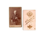 FOTOGRAFIA CDV DUCHOWNY - ATELIER B-CIA CZYŻ WILNO KRESY 1880 (1)