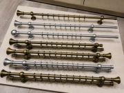 karnisze Decor L nowe | Metalowe | Różne kolory i końcówki | 1x i 2x 
