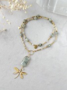 Naszyjnik z kamieni naturalnych i stali UNIKAT