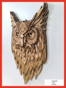 Sowa Wielowarstwowa dekoracja na ścianę 3D Drewno