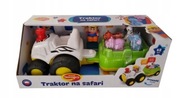 ZABAWKA DLA DZIECKA TRAKTOR PRZYCZEPA ZWIERZĘTA SAFARI EFEKTY DŹWIĘKOWE