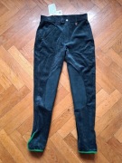 Nowe Sztruksowe bryczesy zielone 170/S/ 36 spodnie Cavallo wysoki stan