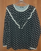 Bluzka w białe groszki uni