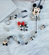 Zestaw zawieszka do smoczka+gryzak+przypinka+2x brelok 