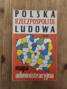 Mapa administracyjna Polska Rzeczpospolita Ludowa 1987 – PPWK