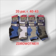 20 par skarpety męskie zdrowotne bawełna rozmiar 40-43 Men's Socks