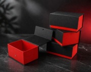 Pudełko z wieczkiem premium czarne | Producent | Opakowanie prezentowe Logo