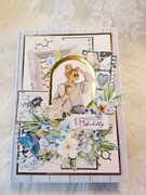 Kartka handmade A5 do koperty na 18 urodziny, imieniny okolicznościowa