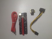 PCI-E Riser VER009S USB 3.0 adapter GPU koparka BTC SATA 6PIN