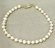 Bransoletka naturalne mini Perełki Złoto 585 GF 14K