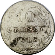 10 groszy Królestwo Kongresowe, brak końcówki daty