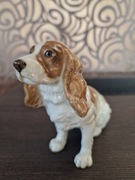 Hutschenreuther figurka z porcelany pies spaniel