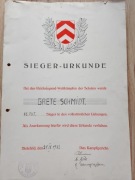 Stary Dyplom legitymacja zwycięzcy Bielefeld 1932 r