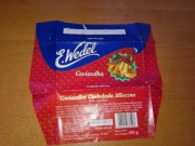 Wedel czekolada mleczna świąteczna 1998 puste opakowanie