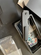 Nóż Kizer Dogfish Czarny Aluminium składany 154CM V3640C1