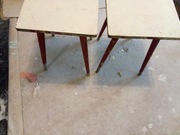 Stare taborety drewniane krzesła zabytek 2szt kuchenny CCCP 1976