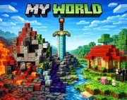 Klocki magnetyczne typu Minecraft 300szt 4 figurki Doskonała jakość