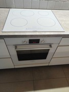Piekarnik Bosch HBG34B520 + Płyta indukcyjna Bosch PIB672F17E - białe
