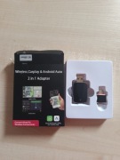 adapter bezprzewodowy carplay i android auto 2w1 | wifi 5ghz | nowy
