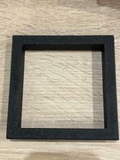 Rozeta maskująca kratka rewizyjna maskownica Ø100 otworu do płyt18mm czarna