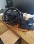 Logitech- Kierownica Saitek, pedały i panel