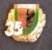 odznaka ŚLĄSK Wrocław 35 lat biala
