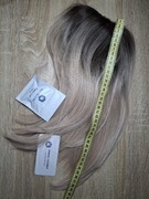 Peruka Haircube ombre 40 cm  z grzywką  naturalny wygląd  nowa