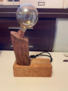 Lampa drewniana Edison retro loft Hand made
