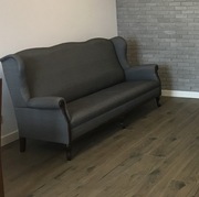 Ludwikowska sofa RAD-POL+dębowy stół+krzesła